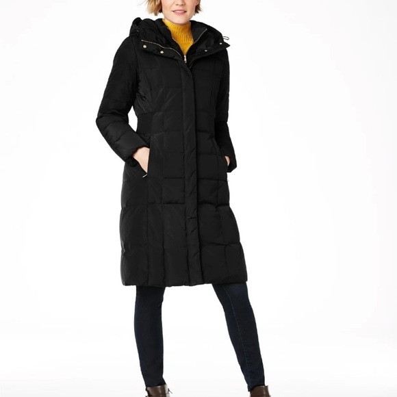 COLE HAAN 3/4 LONG COAT PUFFER DOWN/FEATHER FILL Size SP VIDEO attached - Picture 4 of 6